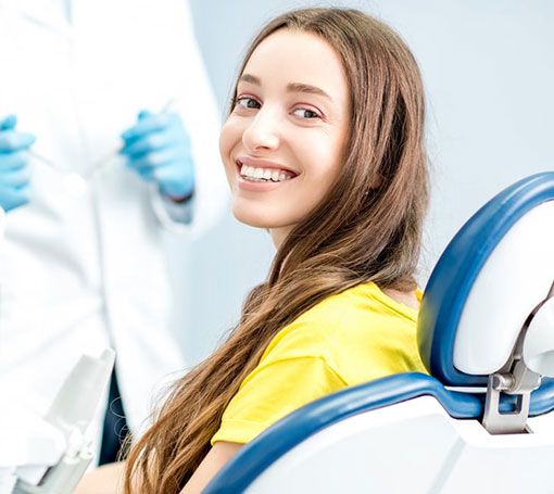 Dental patient smiling